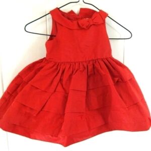 Janie and Jack Girls Red Tiered Formal Dress